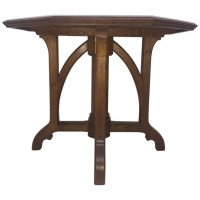A W N Pugin Attri, An Exceptional Gothic Revival Octagonal Oak Centre Table - Thumbnail 10