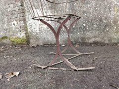 French Art Deco Decorative Iron Cot or Cradle with Canopy on Gentle Rockers - Thumbnail 13