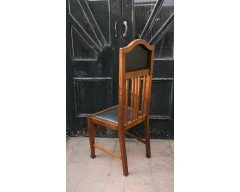 Wylie & Lochhead Attri. a Set of Four English Arts and Crafts Oak Dining Chairs - Thumbnail 4