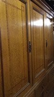 Morris & Co Attr. an Arts & Crafts Oak Treble Linen Press, Metalwork by Rathbone - Thumbnail 6