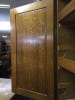 Morris & Co Attr. an Arts & Crafts Oak Treble Linen Press, Metalwork by Rathbone - Thumbnail 7