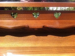 Shapland & Petter, Arts & Crafts Oak Dressing Table with Pierced Hearts - Thumbnail 6