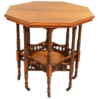 Gregory & Co Aesthetic Movement Eight Leg Octagonal Library Centre or Side Table - Thumbnail 1