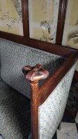 Walter Cave, an Arts & Crafts Oak Settee with Voysey Style Uprights - Thumbnail 6