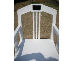 Secessionist Three Seater Painted Pine Bench & a Single Matching Armchair - Thumbnail 8