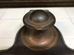 C. F. A. Voysey, attributed. Made by Richard Rathbone, an Arts & Crafts Copper Inkstand - Thumbnail 6