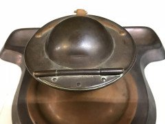 C. F. A. Voysey, attributed. Made by Richard Rathbone, an Arts & Crafts Copper Inkstand - Thumbnail 9