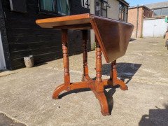 Gillows, an Aesthetic Movement Oak Octagonal Drop-Leaf Centre Table with Florets - Thumbnail 4