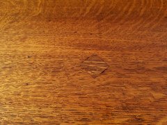 Gillows, an Aesthetic Movement Oak Octagonal Drop-Leaf Centre Table with Florets - Thumbnail 6