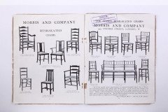 Morris & Co. A monumental set of fourteen Arts & Crafts oak dining chairs - Thumbnail 1