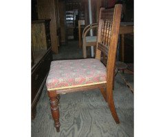 Bruce Talbert Style, Aesthetic Movement Oak Dining Chair with Elongated Turnings - Thumbnail 2