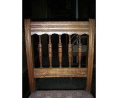 Bruce Talbert Style, Aesthetic Movement Oak Dining Chair with Elongated Turnings - Thumbnail 3