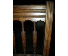 Bruce Talbert Style, Aesthetic Movement Oak Dining Chair with Elongated Turnings - Thumbnail 4