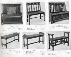 Shapland & Petter. a Good Arts & Crafts Oak Double Piano Stool or Window Seat - Thumbnail 1