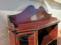 Collinson & Lock an English Aesthetic Movement Mahogany Glazed Wall Cabinet - Thumbnail 3