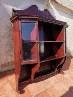 Collinson & Lock an English Aesthetic Movement Mahogany Glazed Wall Cabinet - Thumbnail 5
