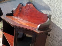 Collinson & Lock an English Aesthetic Movement Mahogany Glazed Wall Cabinet - Thumbnail 6