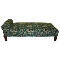 Liberty & Co., attributed Arts & Crafts Oak Chaise Lounge or Day Bed