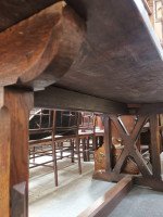 Arts & Crafts Oak Refectory Dining Table with Wonderful Figuring to the Grain - Thumbnail 6