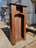 Shapland & Petter, Style of M. H. Baillie Scott, an Arts & Crafts Oak Hall Cupboard - Thumbnail 3