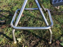 Mid- Century Modern Chrome Rotating & Extending Child's Hairdressing Armchair - Thumbnail 9
