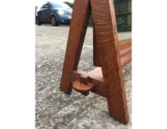 Arts & Crafts Cotswold School Dressing Table Swivel Mirror with a Frame Sides - Thumbnail 5