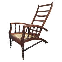 Morris & Co Attributed, an Aesthetic Movement Reclining Armchair - Thumbnail 1