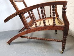 Morris & Co Attributed, an Aesthetic Movement Reclining Armchair - Thumbnail 4