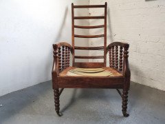 Morris & Co Attributed, an Aesthetic Movement Reclining Armchair - Thumbnail 8