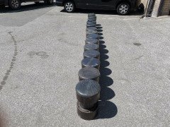 Set of Fourteen Mid- Century Modern Wooden Cafe/ Bar Stools of Differing Designs - Thumbnail 6