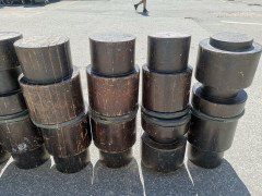 Set of Fourteen Mid- Century Modern Wooden Cafe/ Bar Stools of Differing Designs - Thumbnail 14