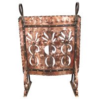 Five Mile Town by John Williams, Arts & Crafts Wrought Iron & Copper Fire Screen - Thumbnail 1