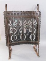 Five Mile Town by John Williams, Arts & Crafts Wrought Iron & Copper Fire Screen - Thumbnail 5