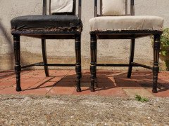 Bruce Talbert. Gillows, Four Aesthetic Movement Ebonised & Gilt Dining Chairs - Thumbnail 9
