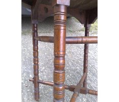 E. W. Godwin (style Of). an Aesthetic Movement Walnut Octagonal Table with Crossed Stretcher - Thumbnail 9