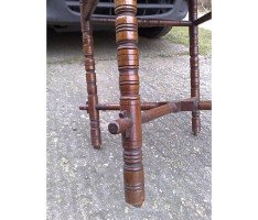 E. W. Godwin (style Of). an Aesthetic Movement Walnut Octagonal Table with Crossed Stretcher - Thumbnail 10