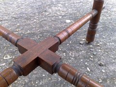 E. W. Godwin (style Of). an Aesthetic Movement Walnut Octagonal Table with Crossed Stretcher - Thumbnail 11
