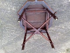E. W. Godwin (style Of). an Aesthetic Movement Walnut Octagonal Table with Crossed Stretcher - Thumbnail 12