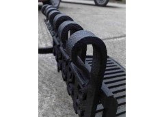 M. H. Baillie Scott Attributed, a Hand Forged Iron Grate with Integrated Andirons - Thumbnail 4