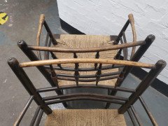 Philip Webb for Morris & Co. A Classic Pair of English Arts & Crafts Sussex Armchairs - Thumbnail 7