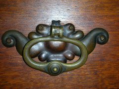 Liberty & Co. an Arts & Crafts Oak Glazed Bookcase with Stylized Heart Details - Thumbnail 9