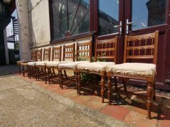 Bruce Talbert Gillows, Set of Eight English Aesthetic Movement Oak Dining Chairs - Thumbnail 4
