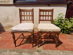 Bruce Talbert Gillows, Set of Eight English Aesthetic Movement Oak Dining Chairs - Thumbnail 6