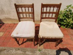 Bruce Talbert Gillows, Set of Eight English Aesthetic Movement Oak Dining Chairs - Thumbnail 7