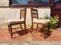Bruce Talbert Gillows, Set of Eight English Aesthetic Movement Oak Dining Chairs - Thumbnail 8