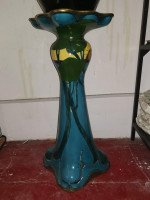 Thomas Forrester, an Arts & Crafts Jardiniere & Stand with Peacock Decoration - Thumbnail 8