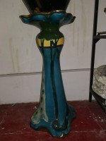 Thomas Forrester, an Arts & Crafts Jardiniere & Stand with Peacock Decoration - Thumbnail 11