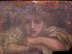 Aesthetic Movement Oak Bookcase Sideboard with a Pre Raphaelite Oil Painting - Thumbnail 7