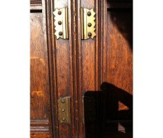 Aesthetic Movement Oak Bookcase Sideboard with a Pre Raphaelite Oil Painting - Thumbnail 12