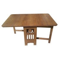 Liberty & Co. Voysey Style, an English Arts & Crafts Oak Drop Leaf Dining Table - Thumbnail 1